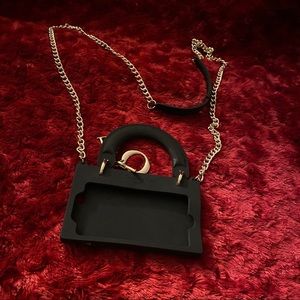 Phone case black and gold